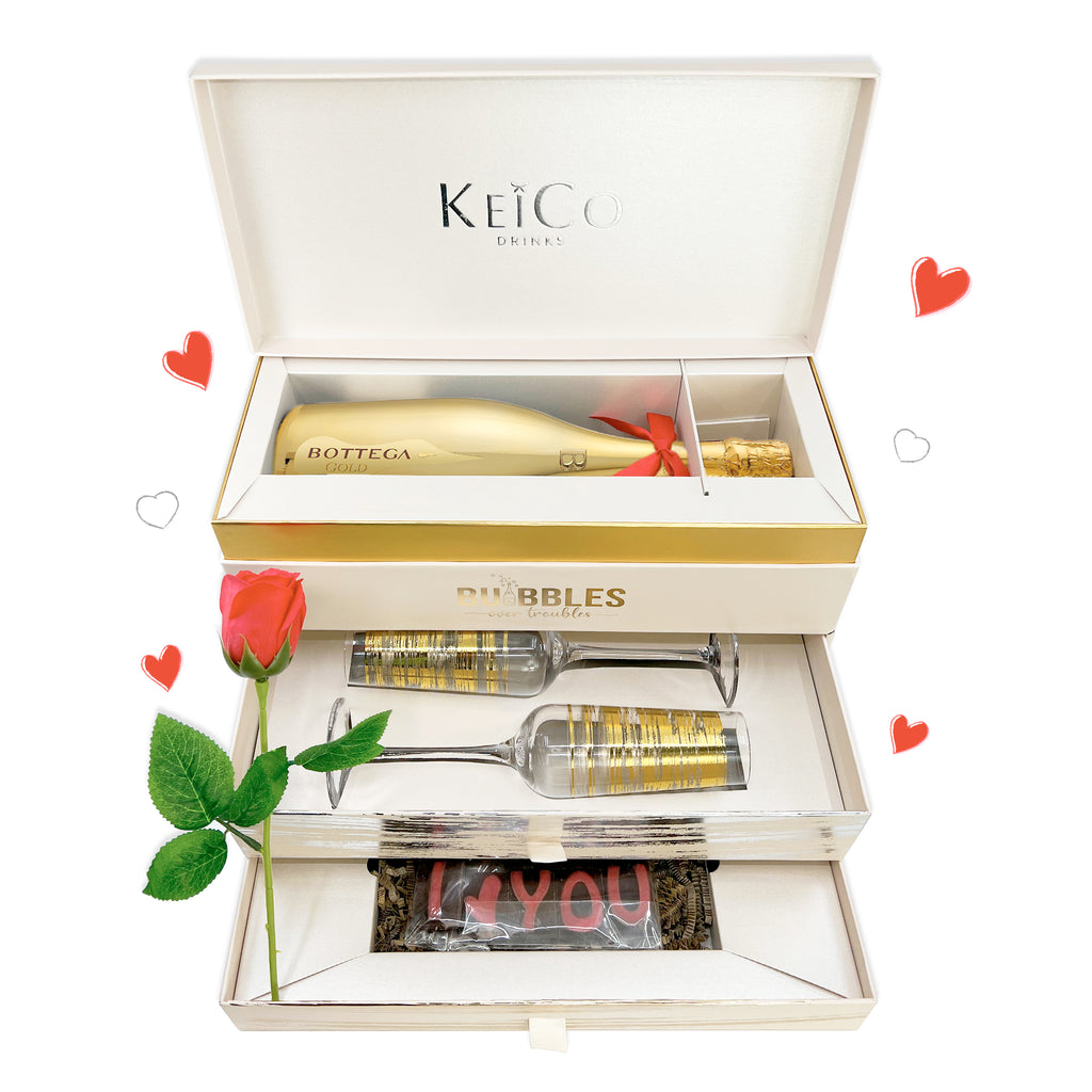 KeiCo I Love You Bottega  Prosecco Luxe Gift Set - The KeiCo