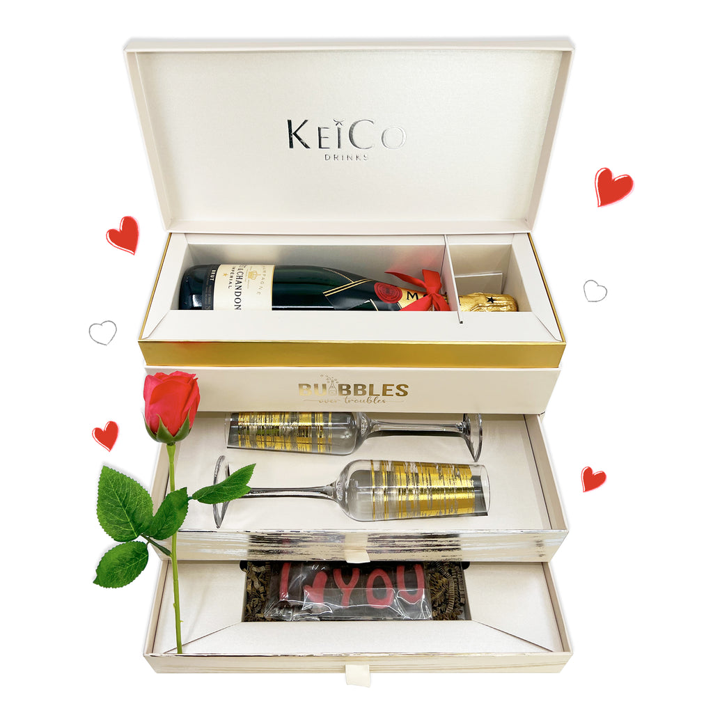 KeiCo I Love You Moet & Chandon Champagne Luxe Gift Set - The KeiCo