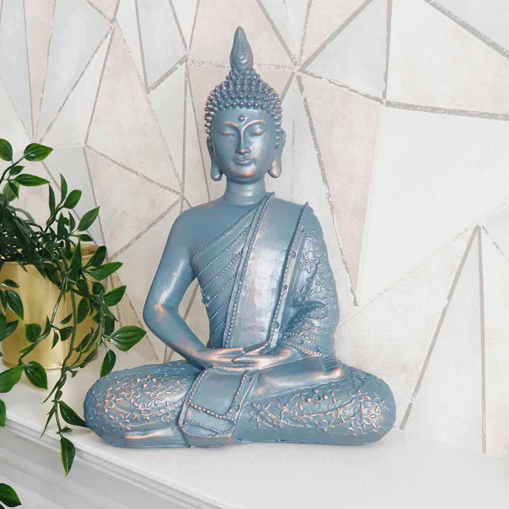 Meditating Blue Buddha: A Serene Symphony of Colour and Calm