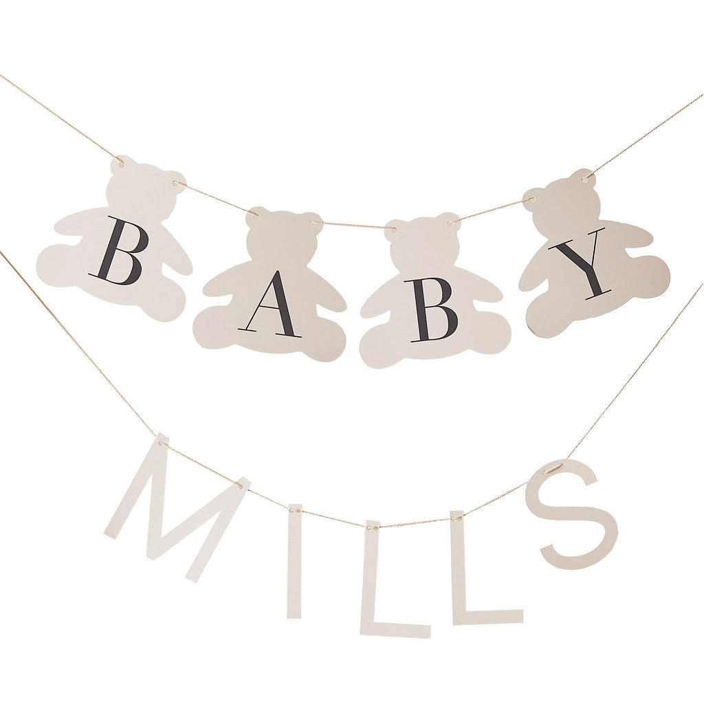 Baby Shower Bear Bunting | Personalised Baby Gifts | The KeiCo