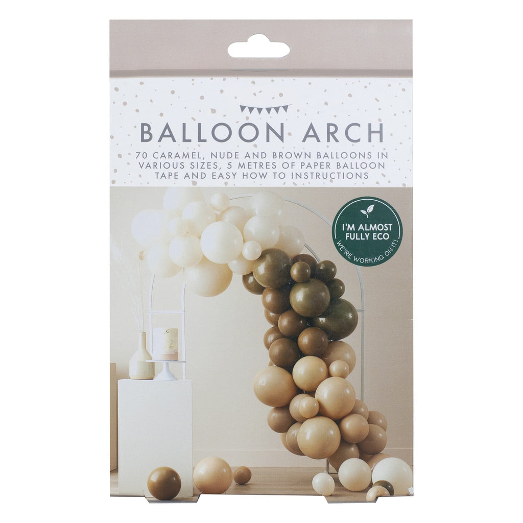 Nude and Brown Balloon Display Arch Kit | The KeiCo