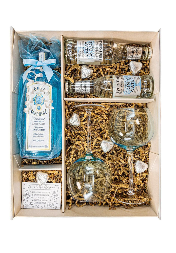 Blue Bombay Sapphire 70cl Gin Gift Set - The Keico