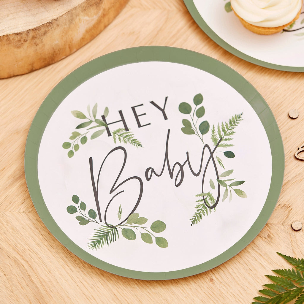 'Hey Baby' Baby Shower Party Plates | Baby Gifts | The KeiCo