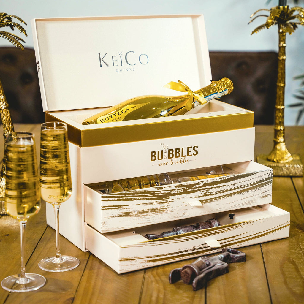 KeiCo Gold Bottega Prosecco Luxe Gift Set - The Keico