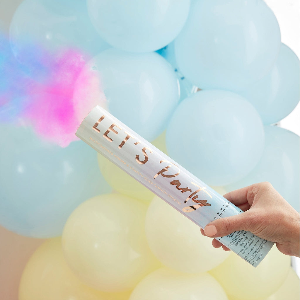 Multi-Coloured 'Let's Party' Smoke Cannon | Party Gifts | The KeiCo