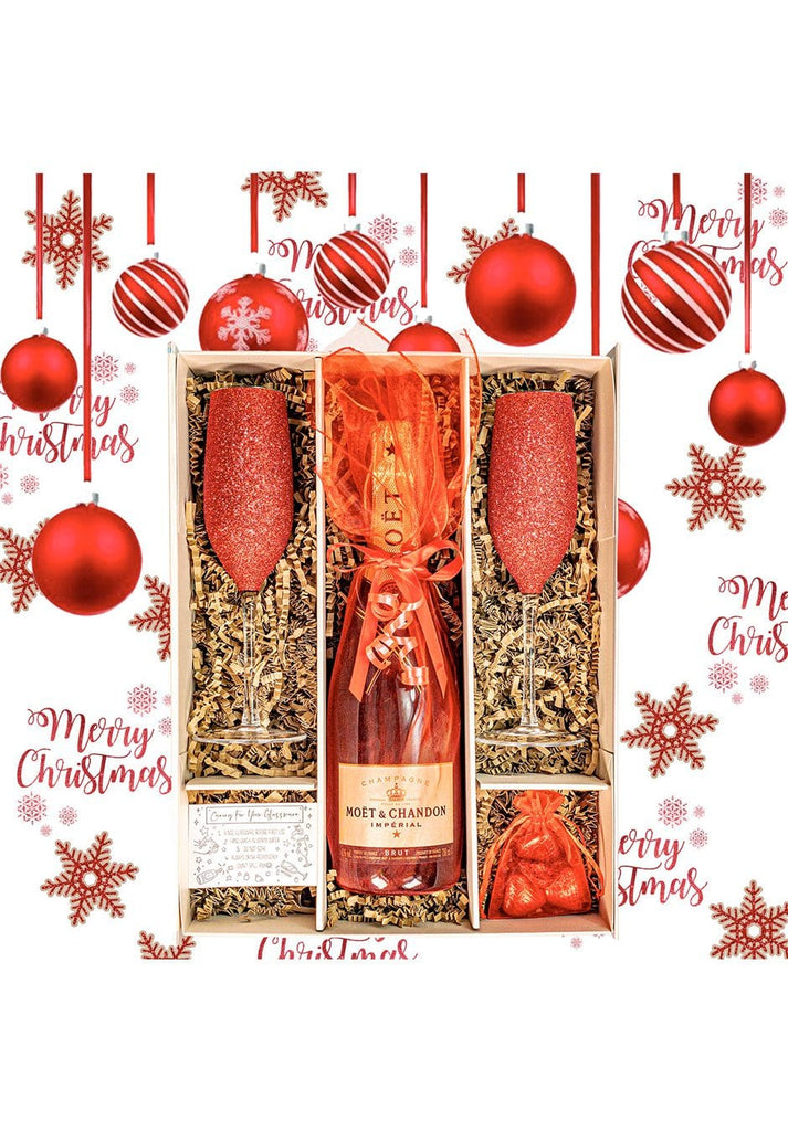 Red Edition Moet & Chandon 75cl Gift Set - The Keico