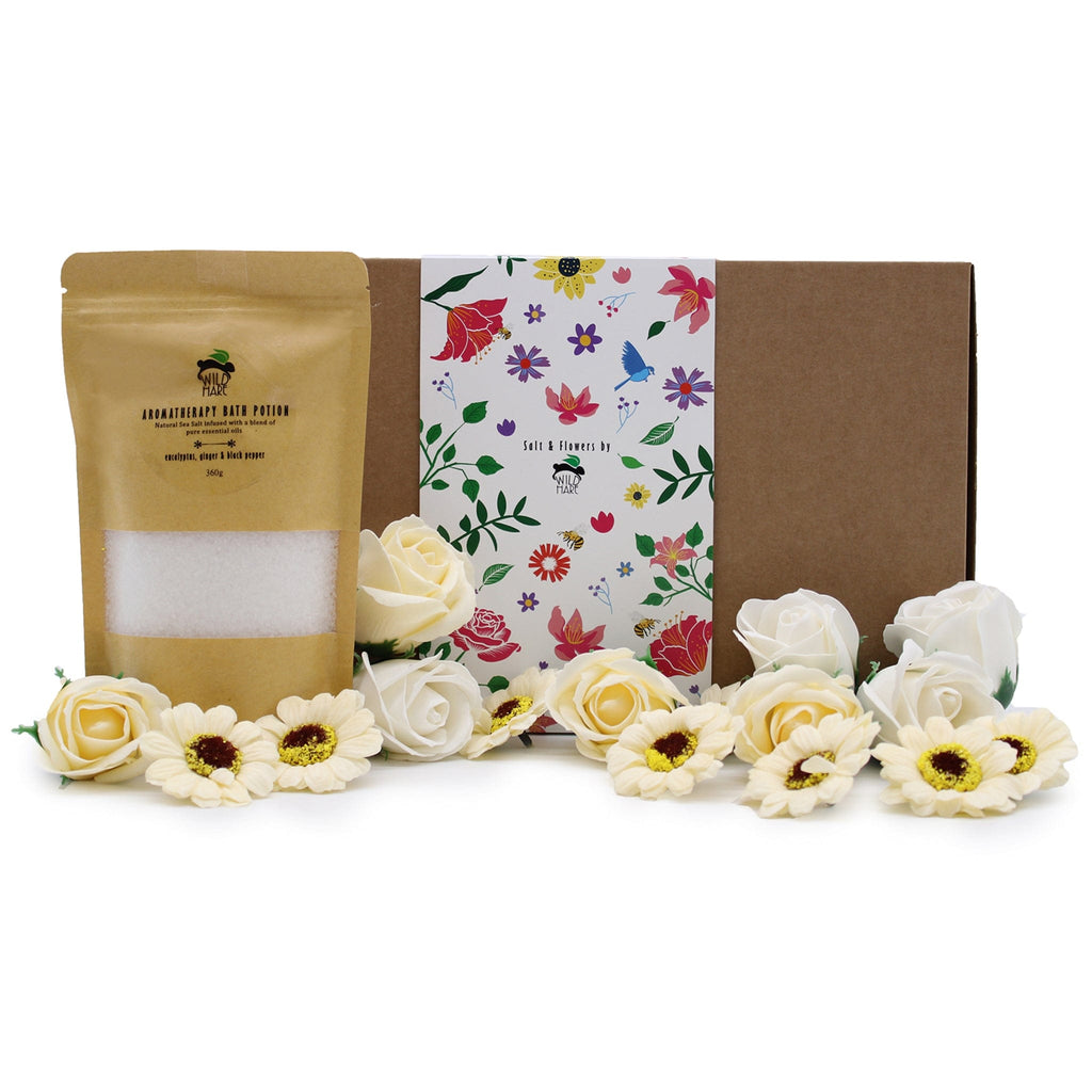 Bath Salt & Flowers Gift Set - Cold & Flu - The Keico
