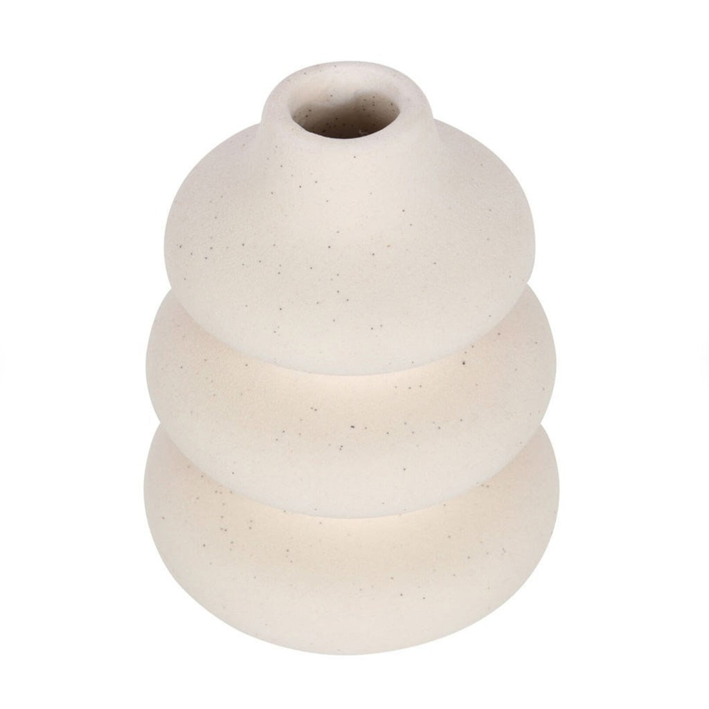 Cream Speckle Single Stem Vase | Home Decor | Zen Home | KeiCo Living