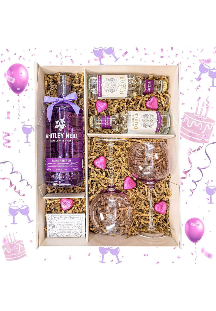Whitley Neill Parma Violet 70cl Gin Gift Set - The Keico