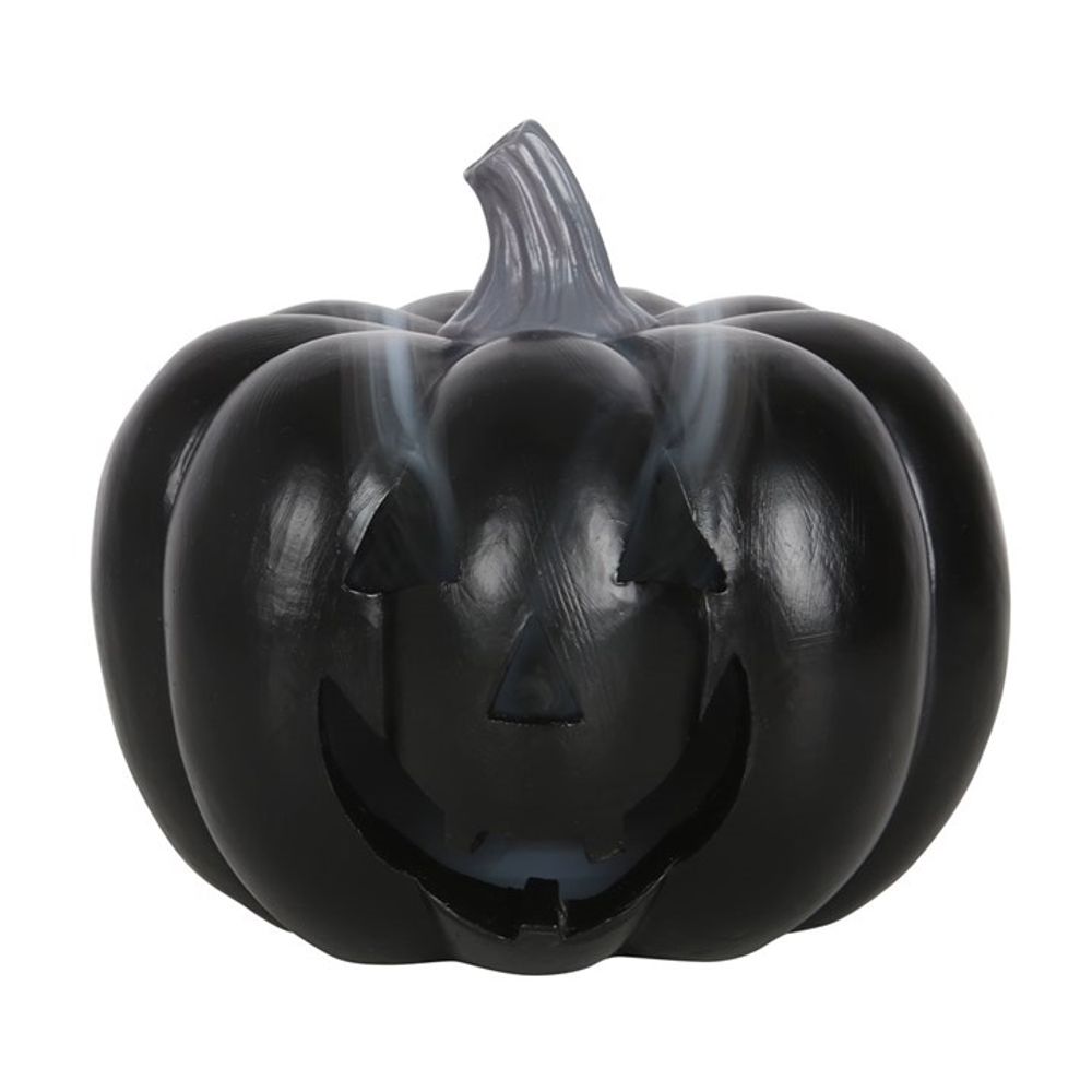 Smoke gracefully emerging from the jack-o'-lantern's face, portraying the mesmerising visual spectacle.