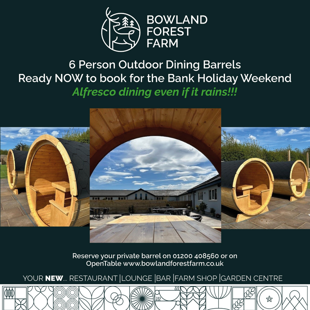 KC Dining Barrel Installation @ Bowland Forest Farm - Outdoor Dining Experience in the Heart of the Ribble Valley 🌿🌾🌲