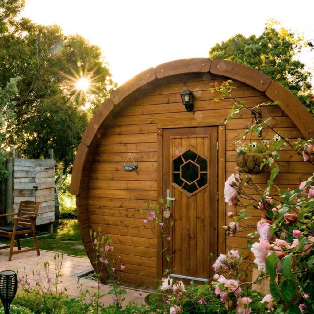 Luxurious Glamping Pod nestled in nature, representing The KeiCo's premium outdoor accommodations.