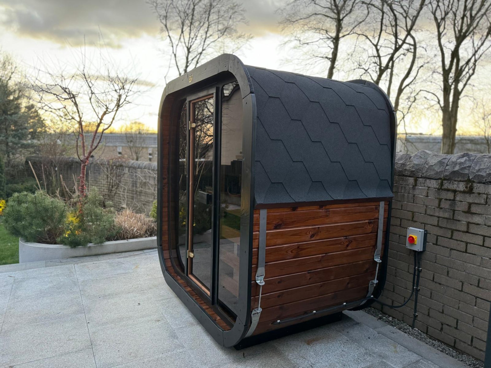 KC ICON 125 Full Glass Fronted Garden Sauna - Compact Luxury– The