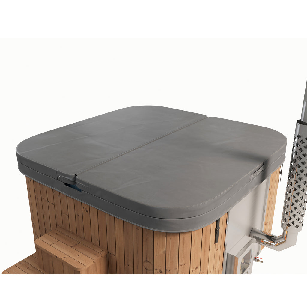 KeiCo Icon 200 Eco Off-Grid Eco Wood-Fired Hot Tub with Insulated Cover Included | KeiCo Wellness