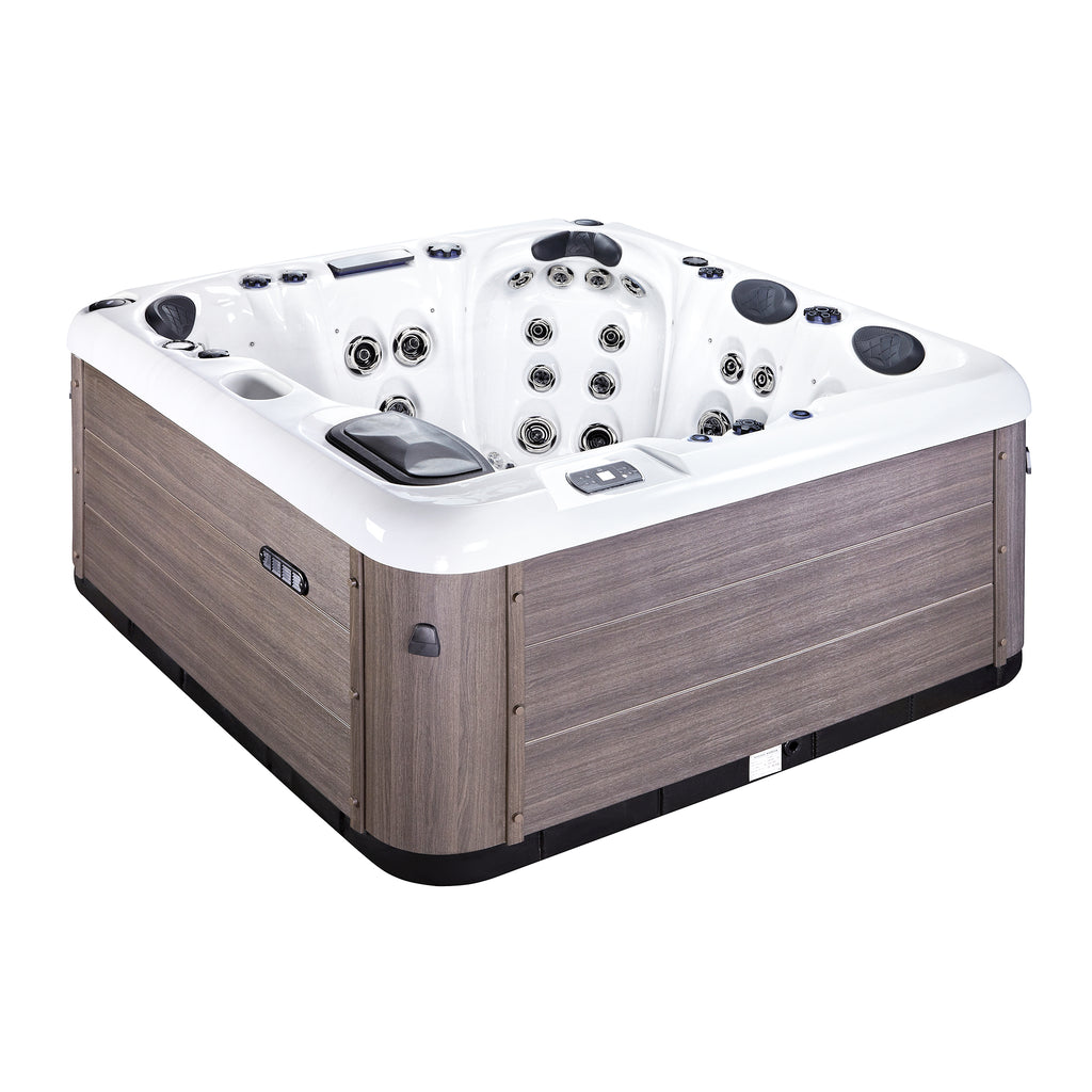 Sleek and Modern KC 6 Person Hot Tub Spa, Perfect for Garden and Patio Spaces | KeiCo Wellness