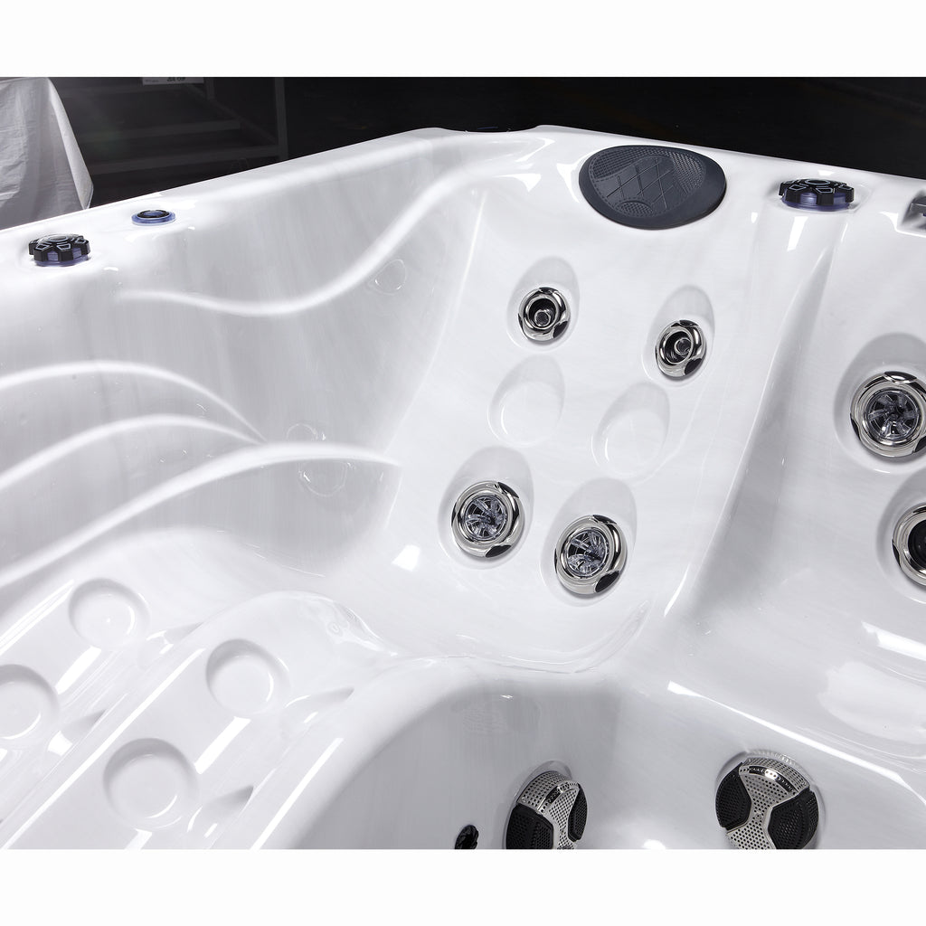 KC-3 Harmony Spa - 5-Person Hot Tub with LED lighting, displaying its luxurious design in Midnight Canyon finish.