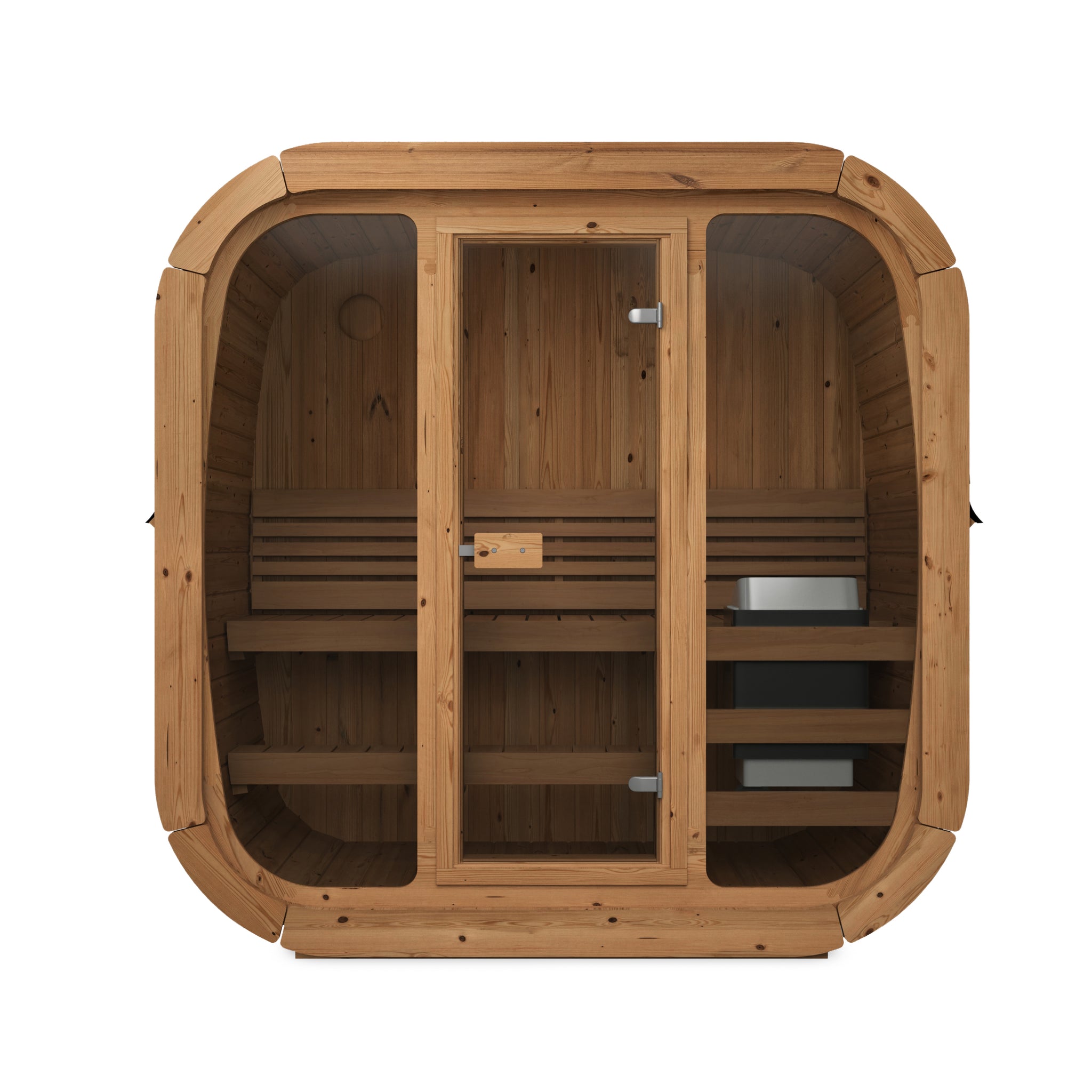 KC ICON 125 Full Glass Fronted Garden Sauna - Compact Luxury– The