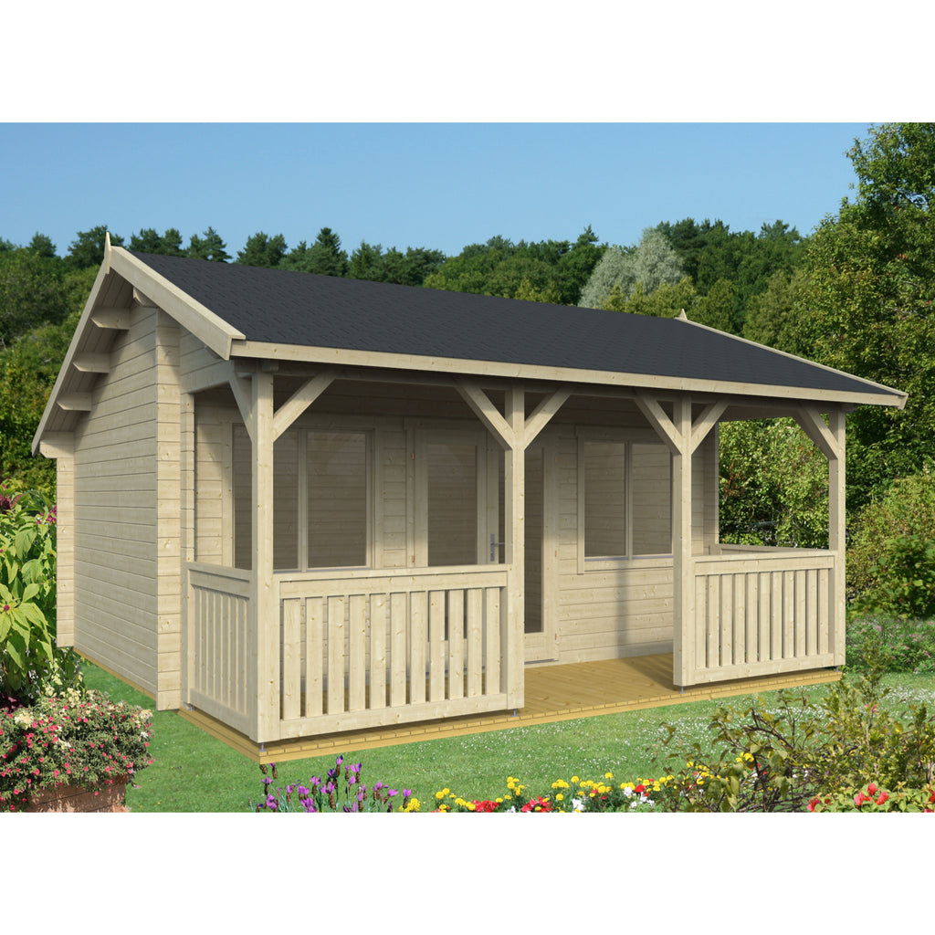Karoline Garden Sanctuary with Terrace in Natural 50mm Spruce