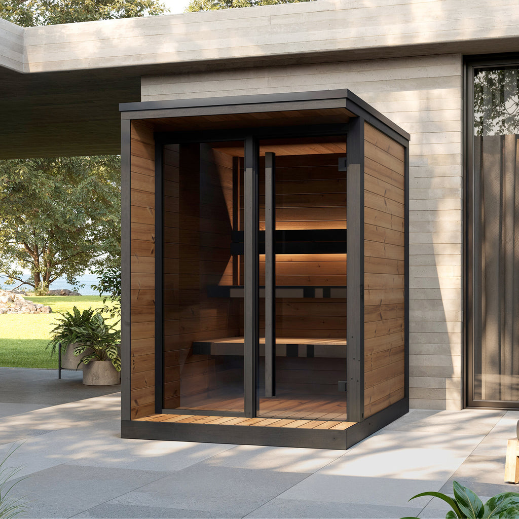 Kiki Core Sauna Installed in Minimalist Garden Setting