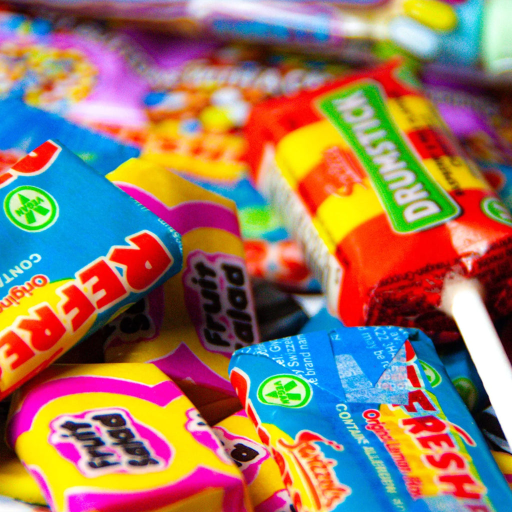The Penny Post Letterbox showcasing a variety of retro sweets, a perfect gift to indulge in nostalgia.