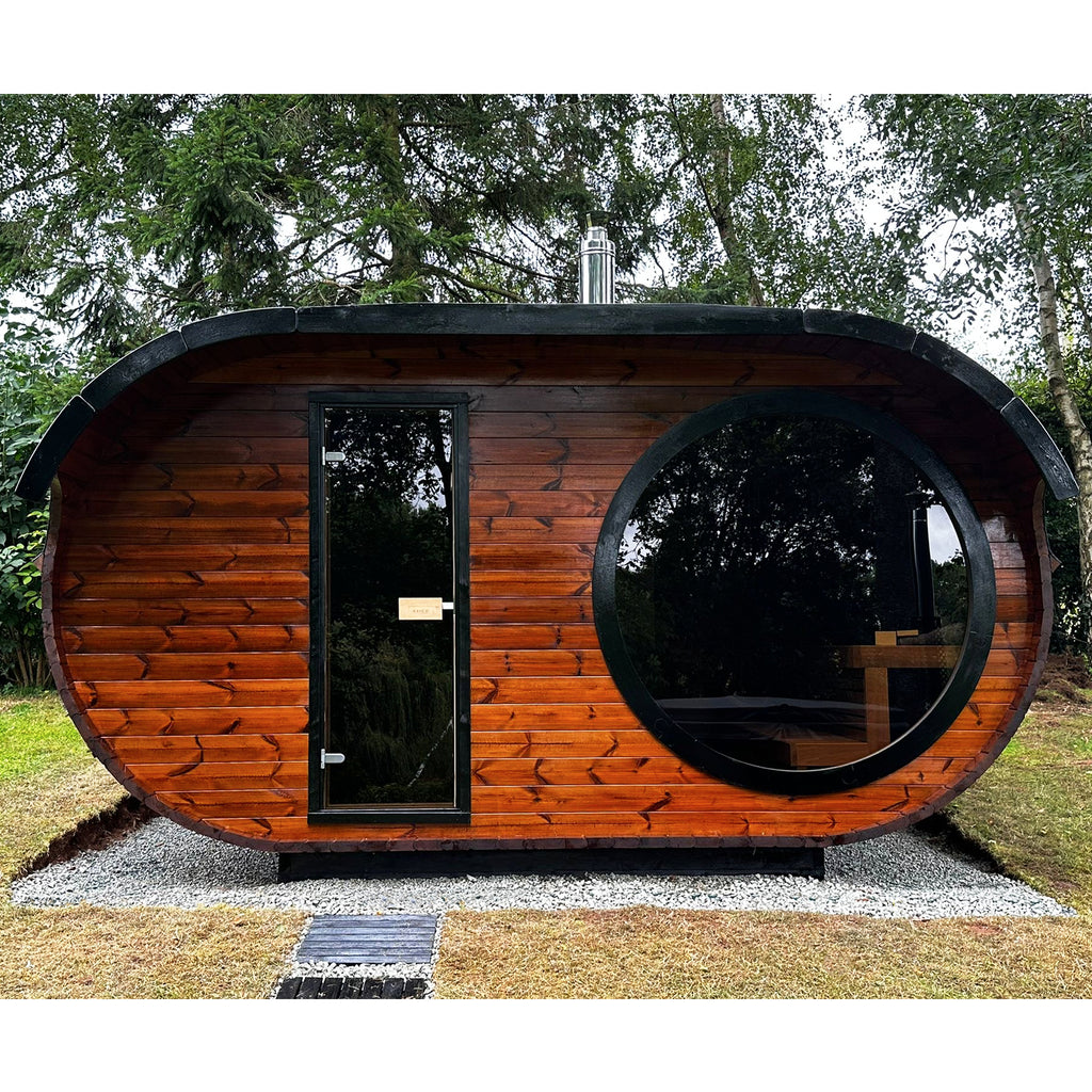 High-Quality Thermo-Pine Construction in KeiCo 'Raiki' Sauna - A Wellness Oasis in Your Garden