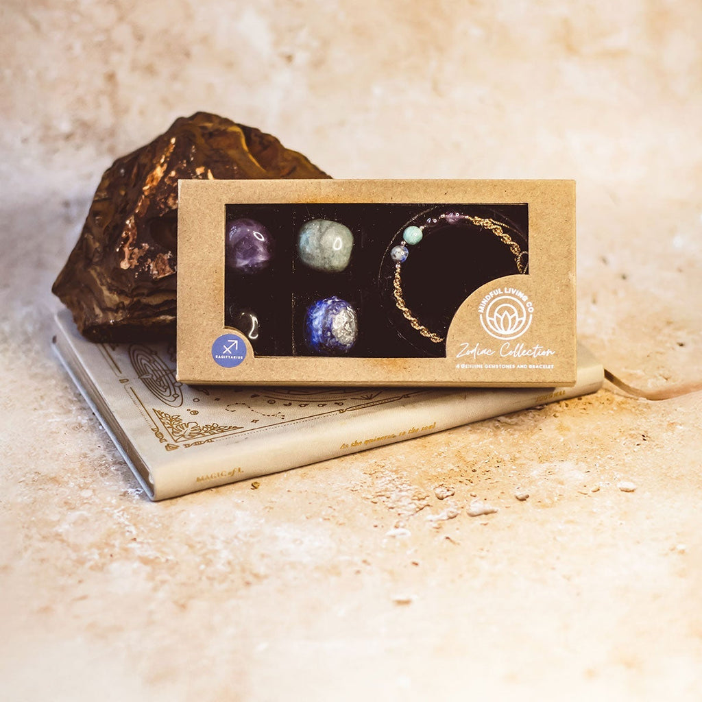 Astrology bracelet for Sagittarius with celestial card insert