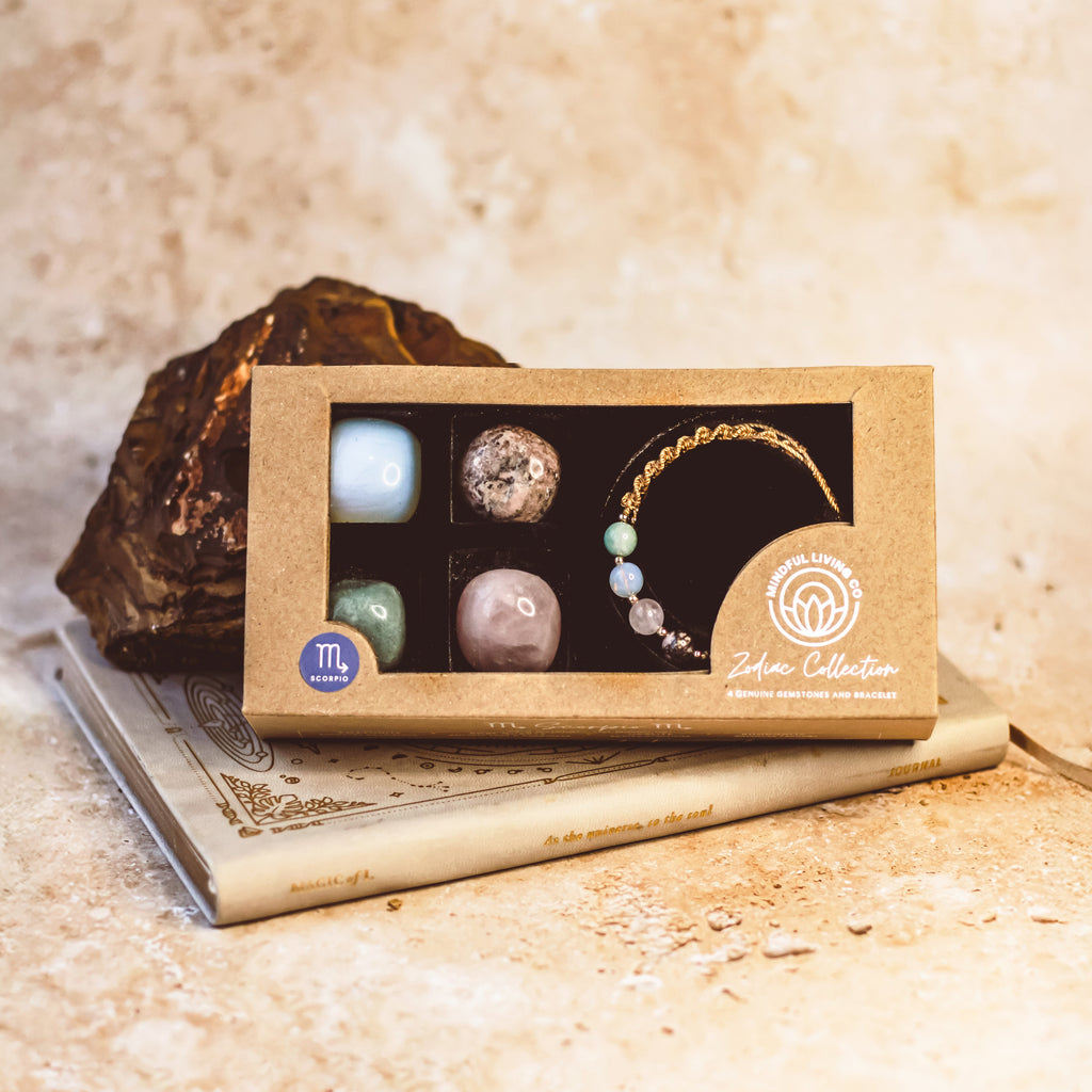Protective stone bracelet inspired by Scorpio’s emotional depth