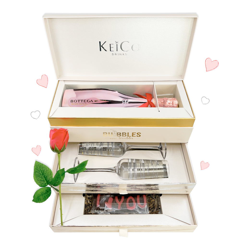 KeiCo I Love You Bottega Rose Gold Luxe Gift Set - The KeiCo