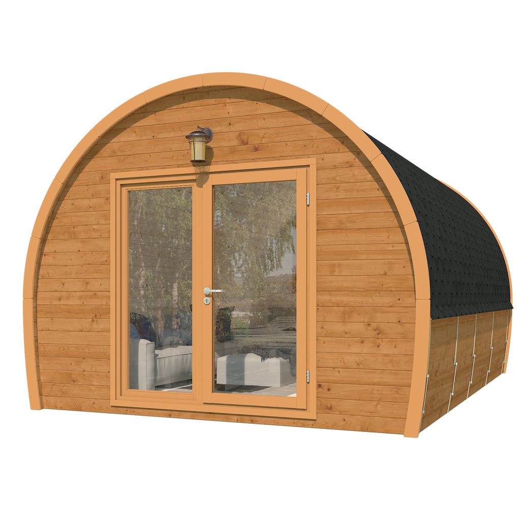 KeiCo Western Glamping Pod showcasing superior Thermowood exterior.