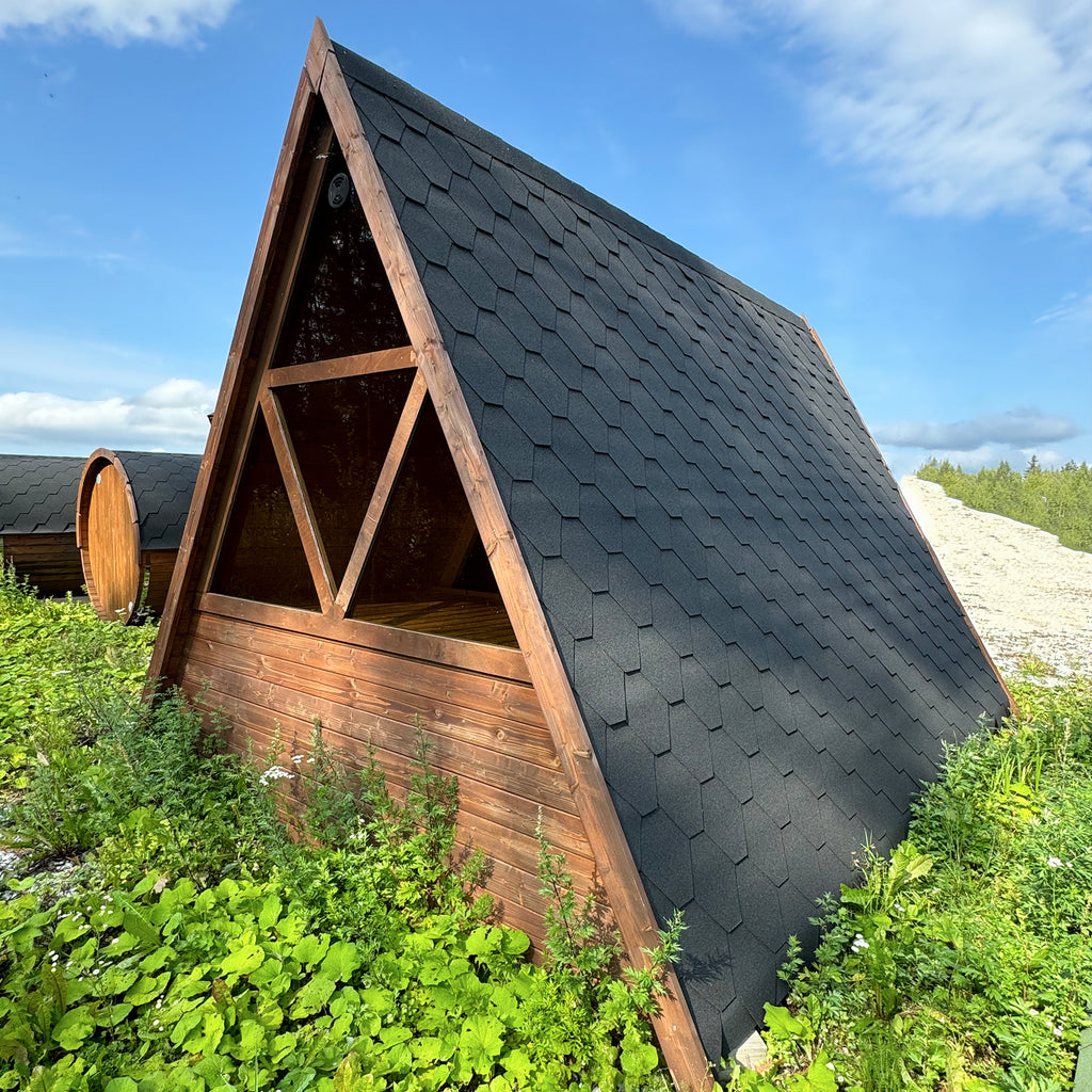 The KeiCo Wig Wam Glamping Yurt - Large Rear Glass Window for Stargazing