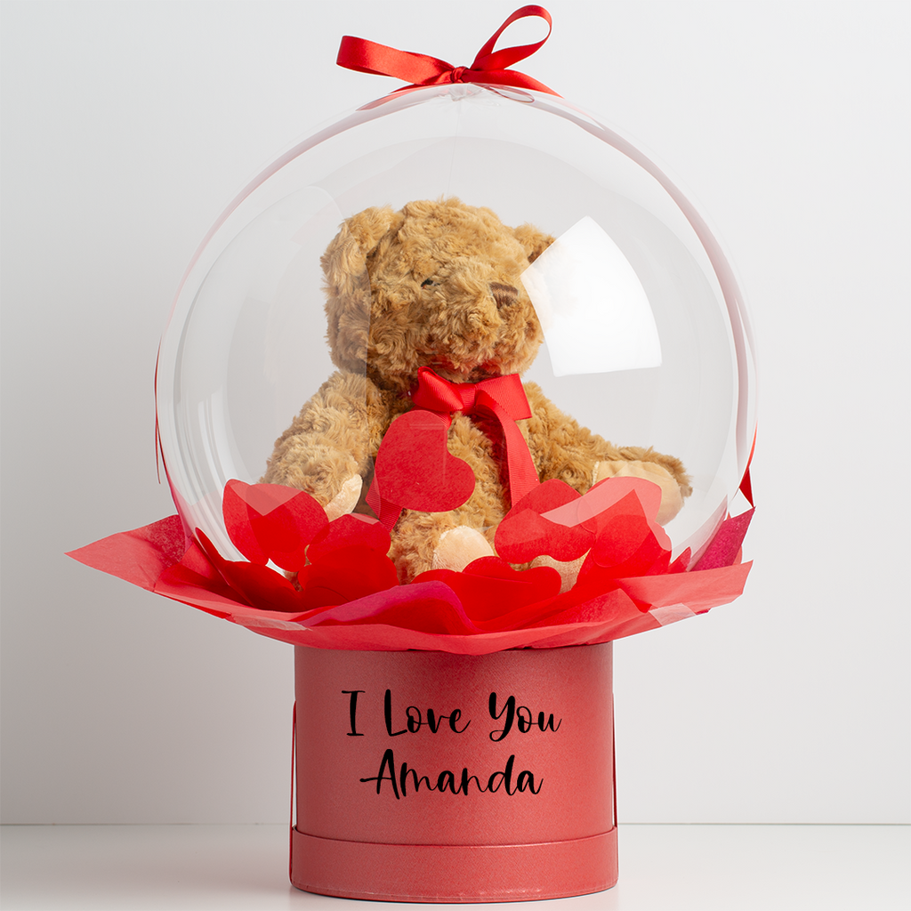 Teddy Bear Cuddle In A Bubble | Unique Valentines Gift for Her or Her | The KeiCo