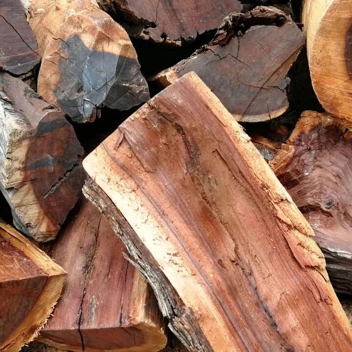 10kg bag of kiln-dried African hardwood ready for use