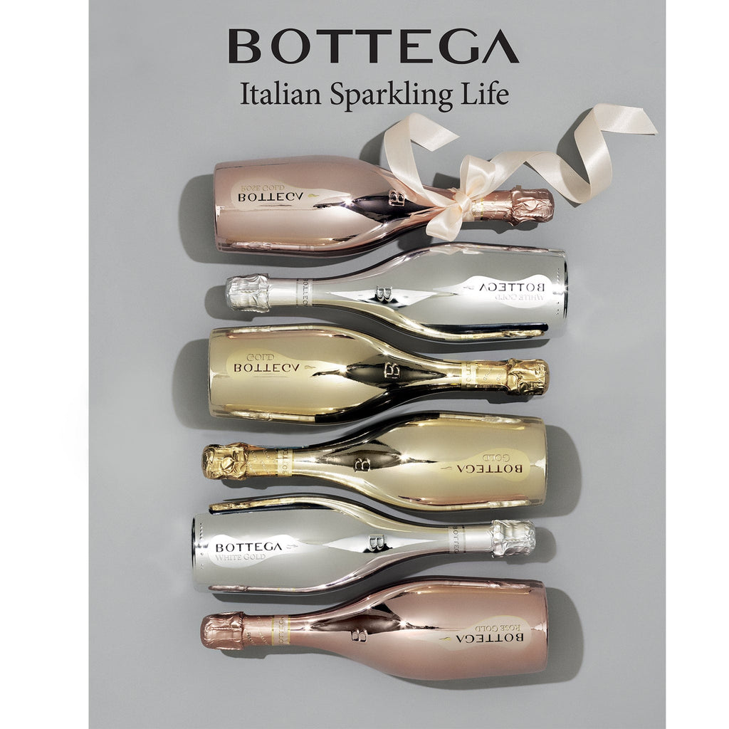 Bottega Sparkling Wine Collection of Gold, Rose and White Gold 6 x 75cl - The Keico
