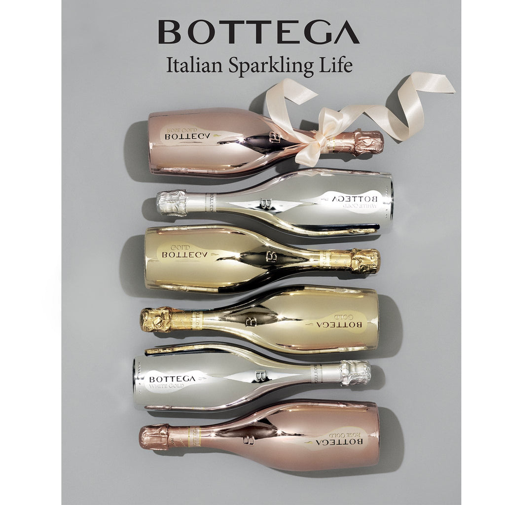 Bottega Sparkling Wine Collection of Gold, Rose and White Gold 6 x 75cl - The Keico