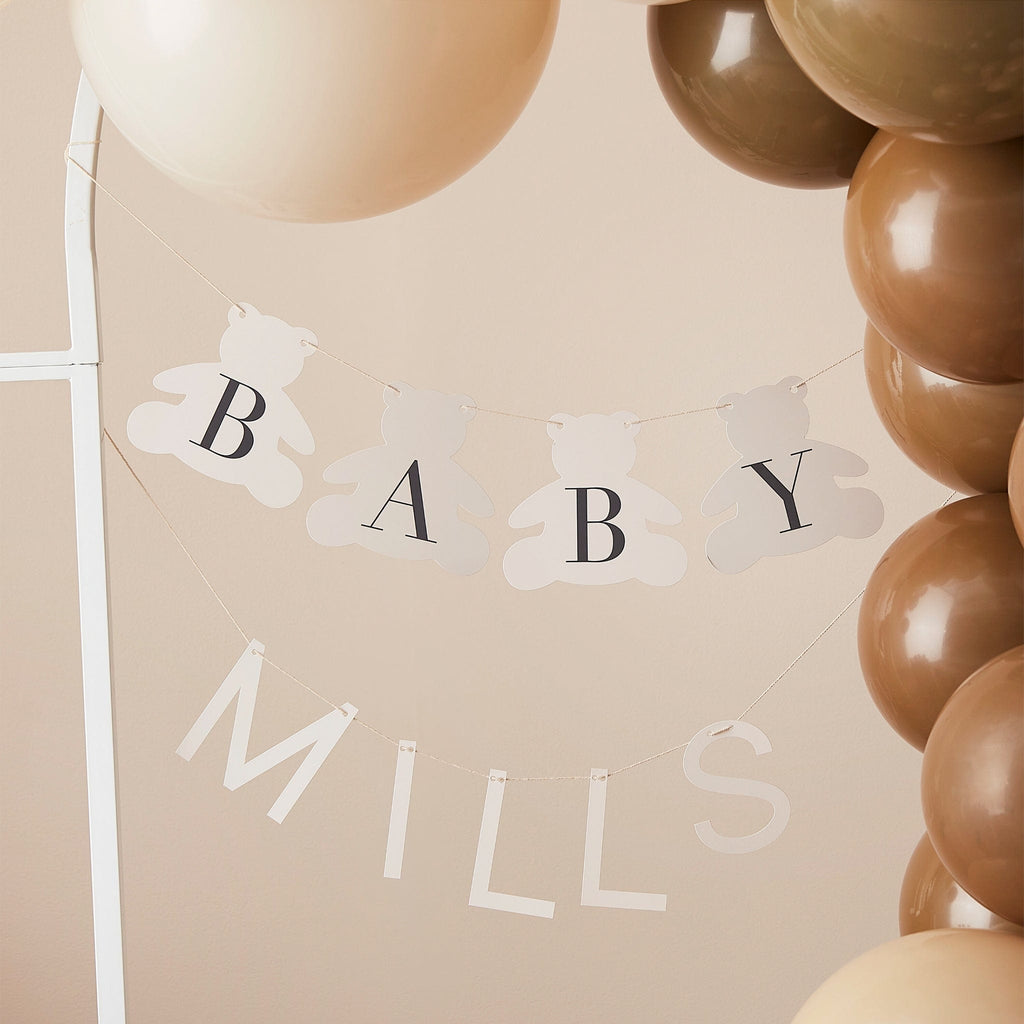 Baby Shower Bear Bunting | Personalised Baby Gifts | The KeiCo