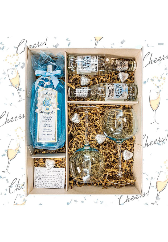 Blue Bombay Sapphire 70cl Gin Gift Set - The Keico
