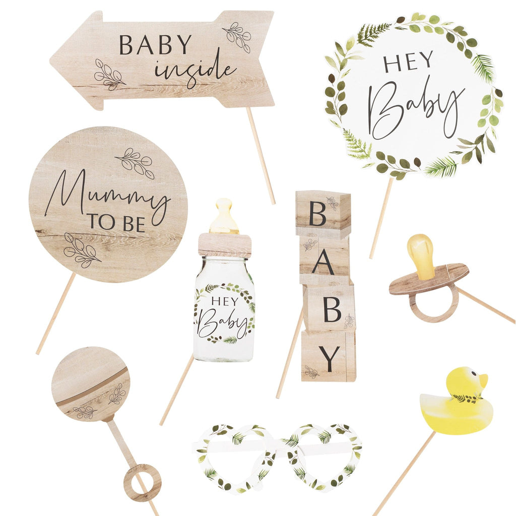 Botanical Baby Shower Photo Booth Props | Baby Gifts | The KeiCo