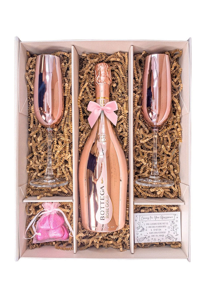 Bottega Rose Gold 75cl Sparkling Wine Gift Set - The Keico