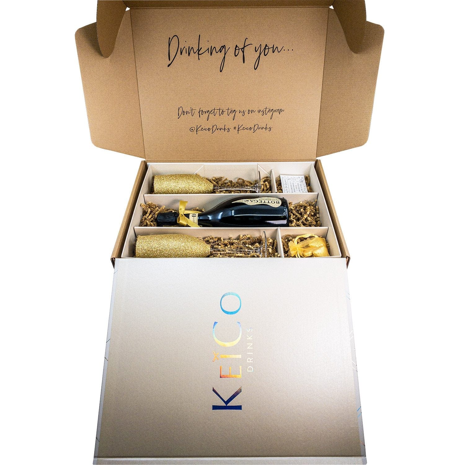 Bottega Rive Prosecco DOC Sparkling Gift Set | Gilded Elegance in a ...