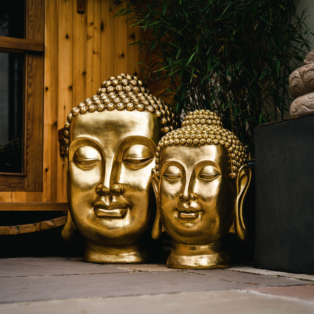 Extra Large Golden Buddha Head - The Keico