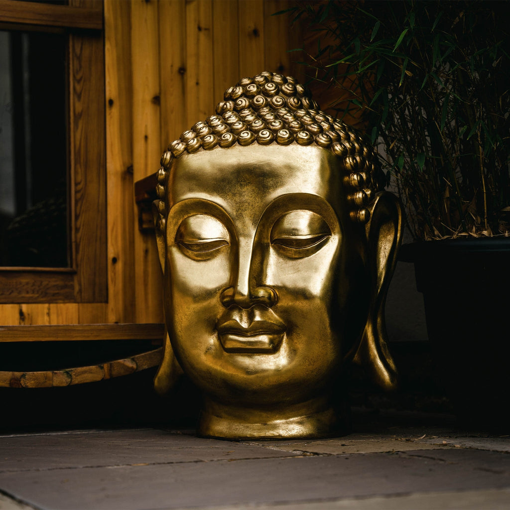 Extra Large Golden Buddha Head - The Keico