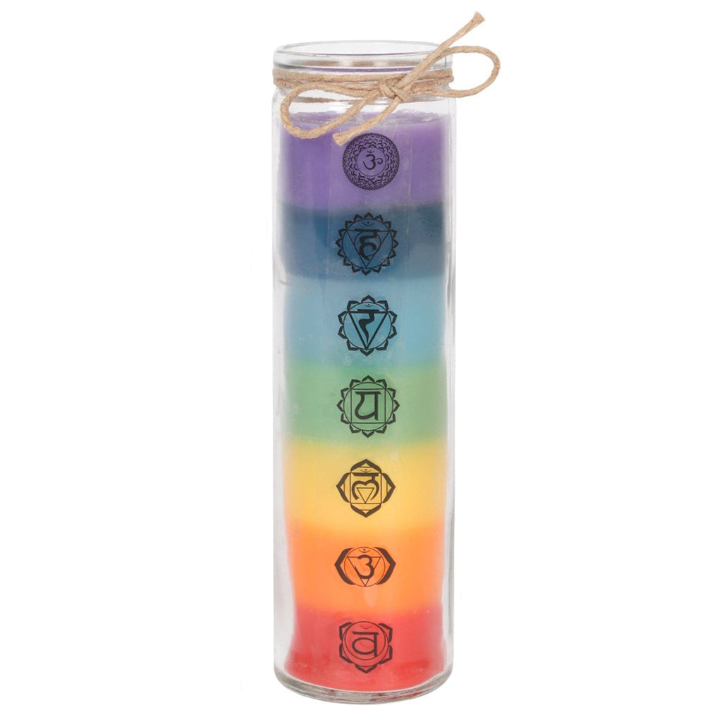 Tall Chakra Rainbow Candle | Candles | Wellness Gifts | The KeiCo