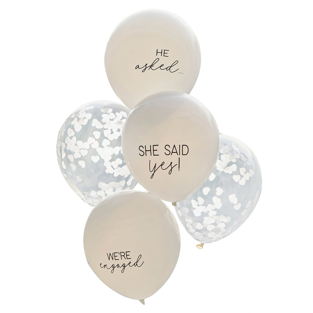 'She Said Yes' Confetti Engagement Balloons | Engagement | The KeiCo