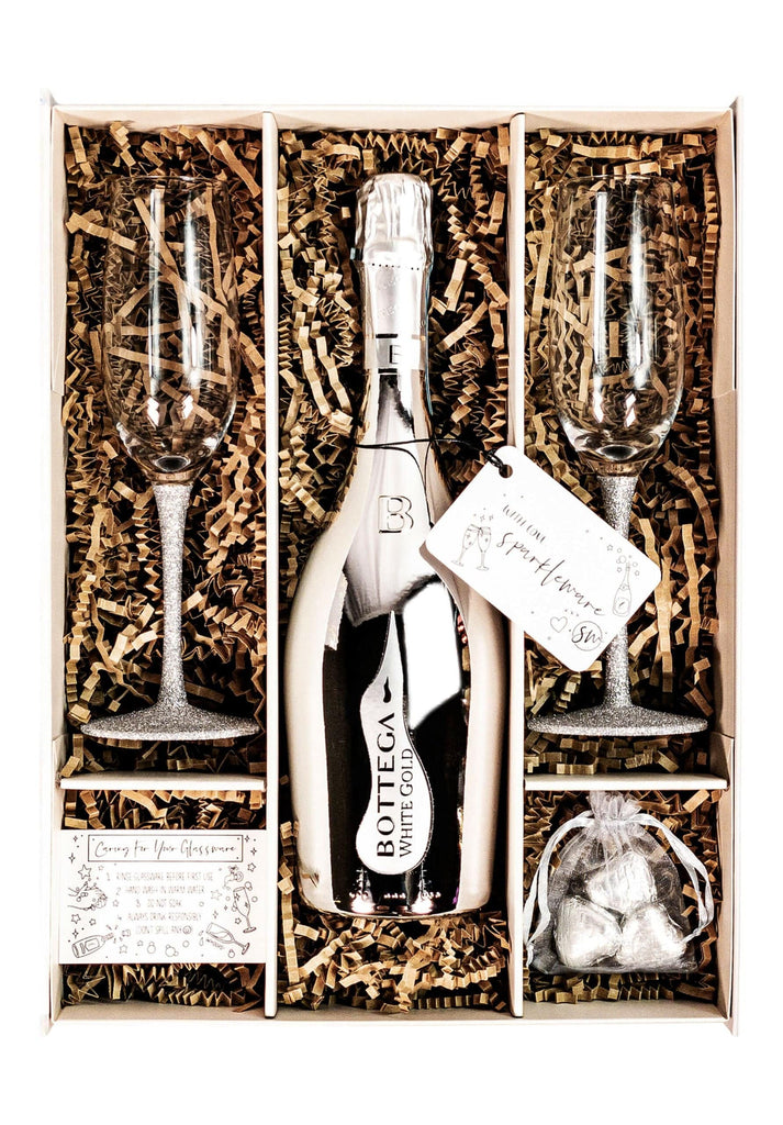 Bottega White Gold Sparkling Wine, 75cl Gift Set - The Keico