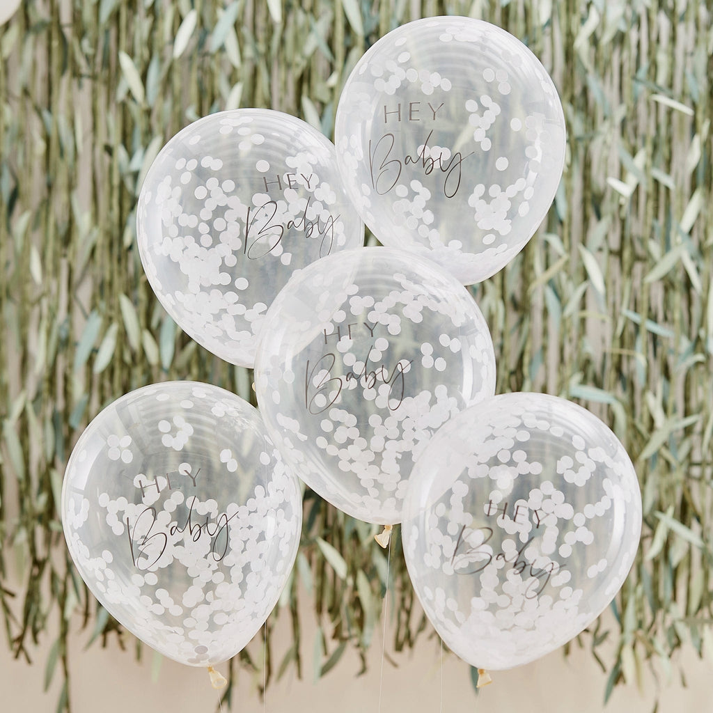 'Hey Baby' Baby Shower Confetti Balloons | Baby Gifts | The KeiCo