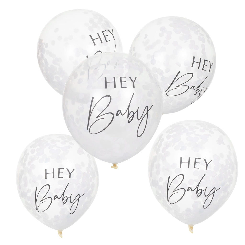 'Hey Baby' Baby Shower Confetti Balloons | Baby Gifts | The KeiCo