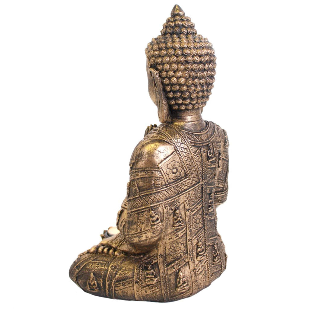 Large Golden Buddha Tealight Holder - The Keico