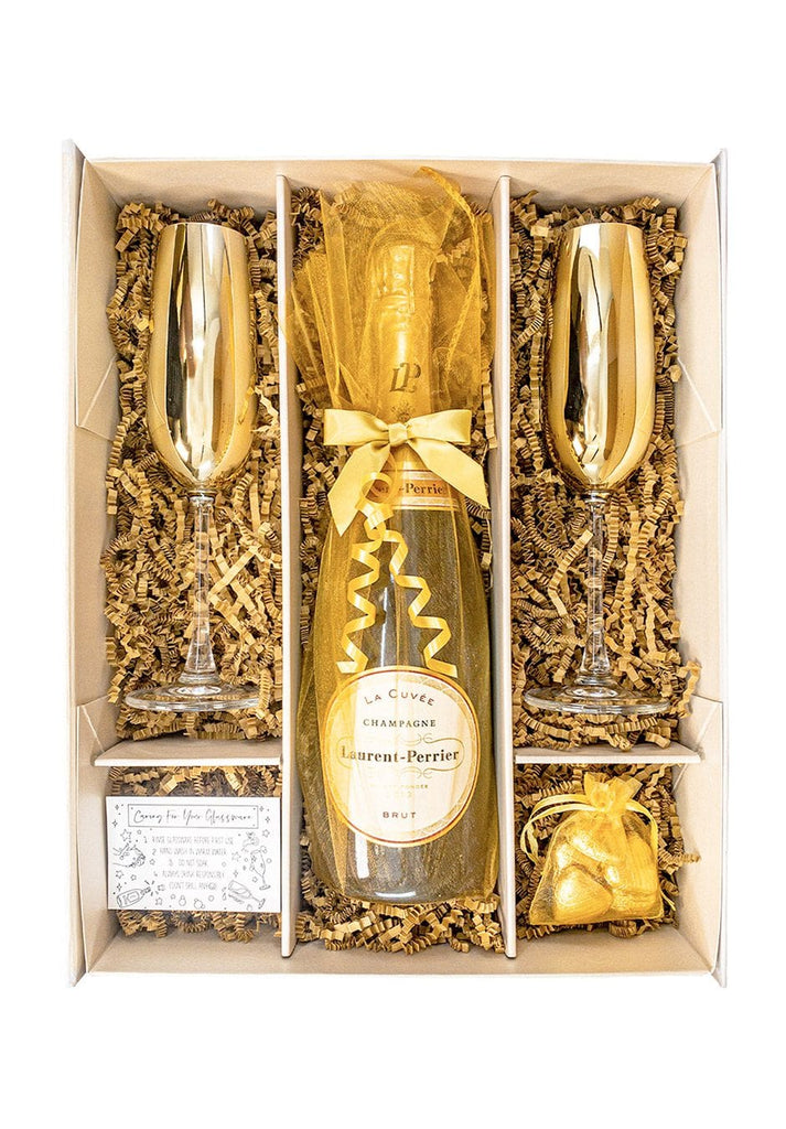 Gold Edition Laurent Perrier 75cl Champagne Gift Set - The Keico