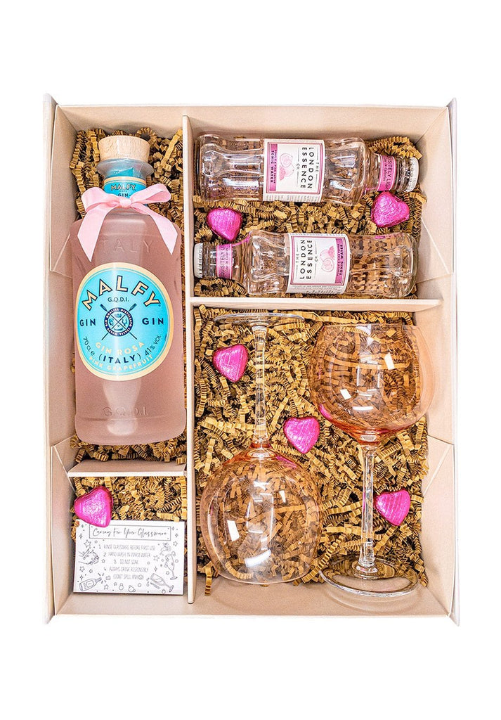 Malfy Rosa 70cl Gin Gift Set | Birthday Gin Gifts | The KeiCo