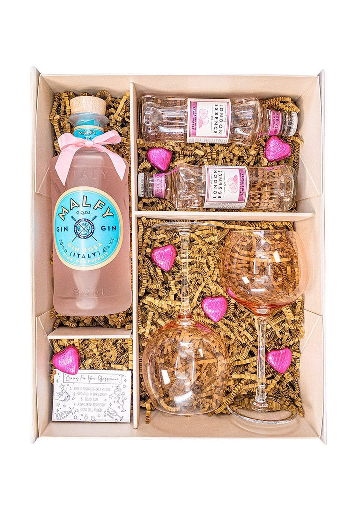 Malfy Rosa 70cl Gin Gift Set | Birthday Gin Gifts | The KeiCo